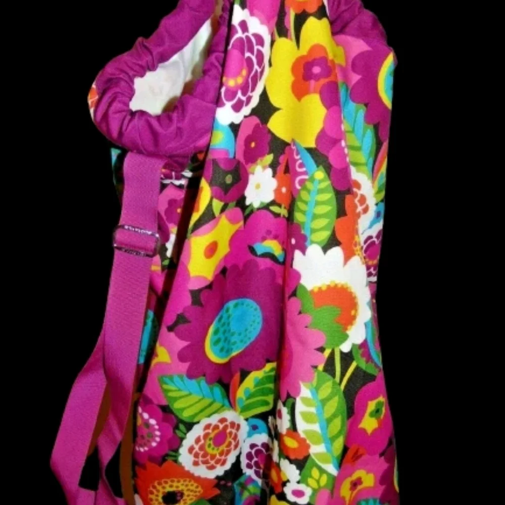Vera Bradley Va Va Bloom Laundry Bag Adjustable Strap